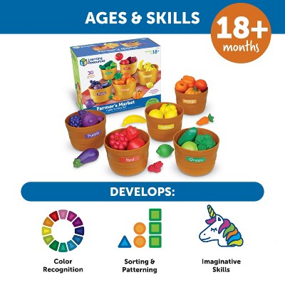 Learning Resources Farmers Market Sorting Set