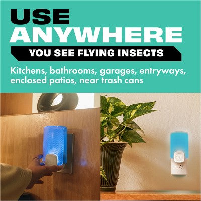 STEM Flying Insect, Gnat & Fly Trap Starter Kit - 1 Light Trap + 1 Cartridge