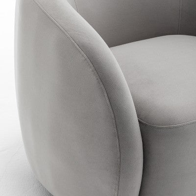 SEYNAR Modern Glam Velvet Upholstered 360 Degree Swivel Accent Armchair (LOCAL PICKUP ONLY)