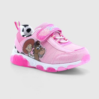 Disney Toy Story Toddler Girls' Jessie Sneakers - Pink/White 7T