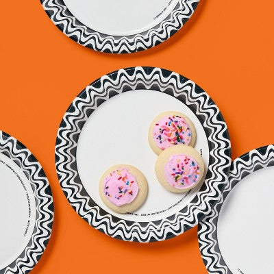 Halloween Disposable Plates - Black - 10" - 24ct - up&up