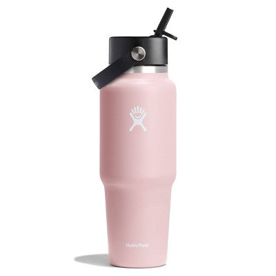 Hydro Flask 32oz Wide Mouth Flex Straw Travel Bottle - Trillium: BPA-Free, Vacuum-Insulated
