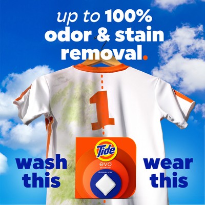Tide Evo Spring Blast Laundry Detergent Tiles - 30ct: Box, Odor Control, Dye-Free, High Efficiency