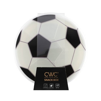 Cook With Color Soccer Ball Figural Food Storage Container Snack Box