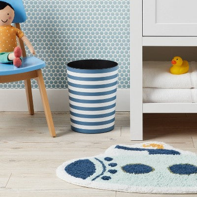 Navy Stripe Kids' Waste Can - Pillowfort