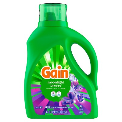 Gain Moonlight Breeze HE Deep Cleaning Concentrated Liquid Laundry Detergent 61 Loads - 81 fl oz