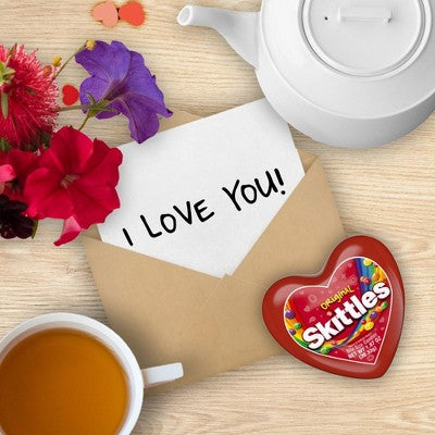 Skittles Valentine's Plastic Heart Candy Gift - 1.07oz