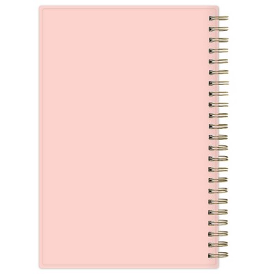 Blue Sky 5"x8" 2025-2026 Weekly/Monthly Wirebound Planner Frosted Glitter Sorbet Pink