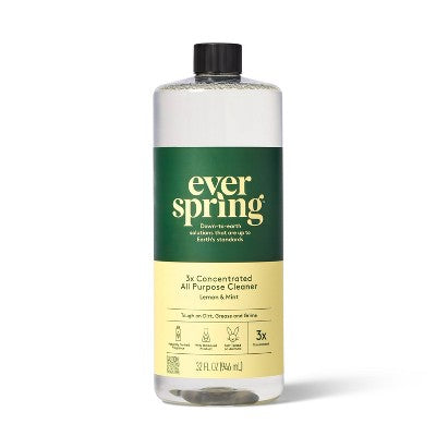 Lemon & Mint Ultra-Concentrated All Purpose Cleaner - 32oz - Everspring