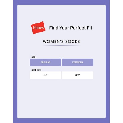 Hanes Women's Cushioned 10pk Ankle Socks - White 5-9: Midweight Knit, Banded Cuff, Stretch Fabric