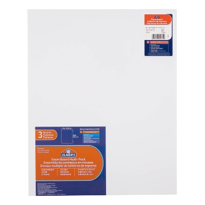 Elmer's 3pk 16" x 20" Foam Presentation Boards - White