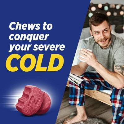 Theraflu Severe Cold Relief Nighttime Soft Chews - Apple Cinnamon - 20ct