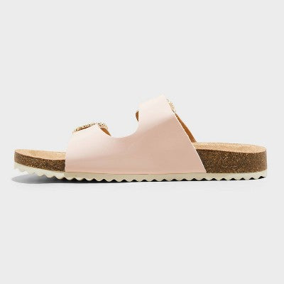 Girls' Drew Footbed Sandals - Cat & Jack Pink 3