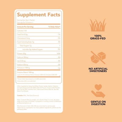 Clean Simple Eats Protein Powder - Coconut Cream - 1.2oz/1 Stick