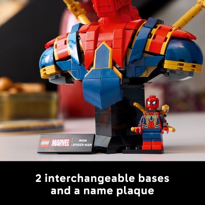 LEGO Marvel Iron Spider-Man Bust Building Kit for Adults 76326