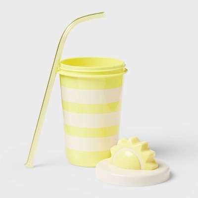 17 fl oz Tumbler with Figural Sun Lid Yellow - Sun Squad