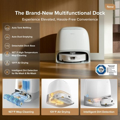 Roborock Qrevo Curv 2 Flow Robot Vacuum and Mop with Real Time Self Cleaning Roller Mop and 20000Pa (LOCAL PICKUP ONLY)