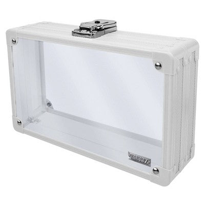 Vaultz Locking Pencil Box White Clear
