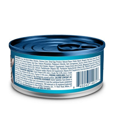 Blue Buffalo Tastefuls Tuna Entree in Gravy Morsels Wet Cat Food - 3oz