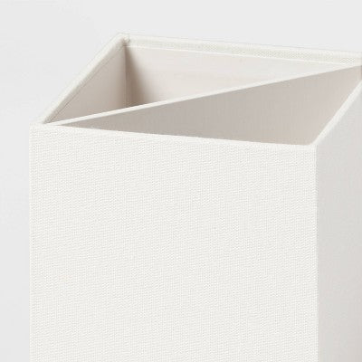 Canvas Pencil Cup Cream - Brightroom: Desk Organizer & Pen Holder, Office Supplies, Polyester Canvas, 4.25" Height