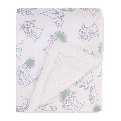 Disney Grogu Plush Baby Blanket