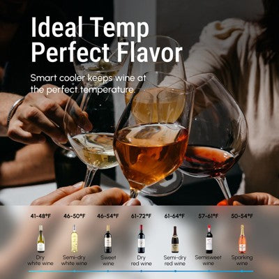 Yeego Mini Wine Fridge Refrigerator, 12 Bottle Counter Top Wine Cooler (LOCAL PICKUP ONLY)