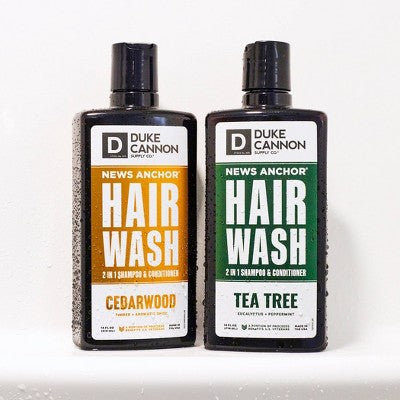 Duke Cannon Cedarwood 2-in-1 Hair Wash - Fresh Cedar Shampoo and Conditioner for Men - 14 fl. oz