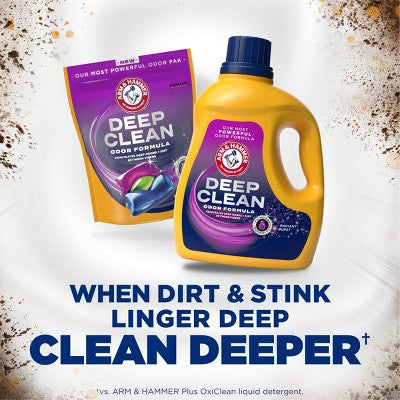 Arm & Hammer Deep Clean Odor Formula Radiant Burst Liquid Detergent 50 Loads - 75 fl oz