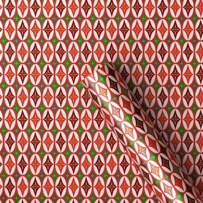 30" 90 sq ft Christmas Roll Wrap Geo Star Print - Wondershop (LOCAL PICKUP ONLY)