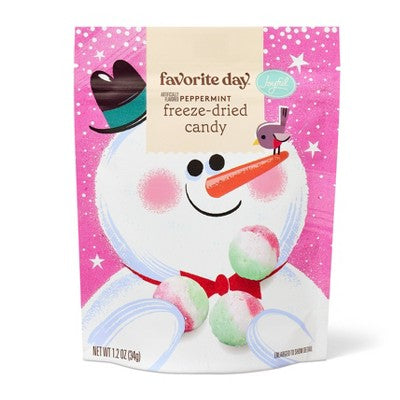 Freeze Dried Peppermint Christmas Candy - 1.2oz - Favorite Day