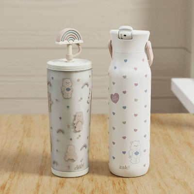 Zak Designs 25oz Care Bears Double-Wall Plastic Straw Tumbler