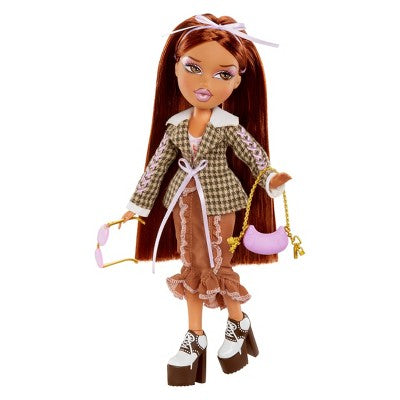 Bratz Stylin' Yasmin Fashion Doll with Accessories and Customizable T-Shirt for You: Articulated Figure, Fine Motor Skills Focus, PVC, Polyester