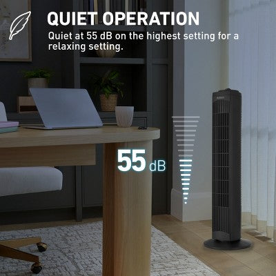 Holmes 29" Manual Tower Oscillating Fan with Clean Breeze (LOCAL PICKUP ONLY)