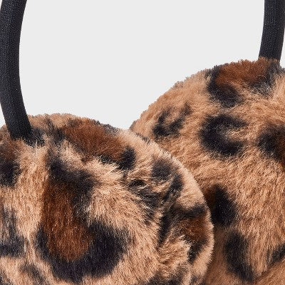 Girls' Faux Fur Leopard Print Earmuff - art class Leopard Print