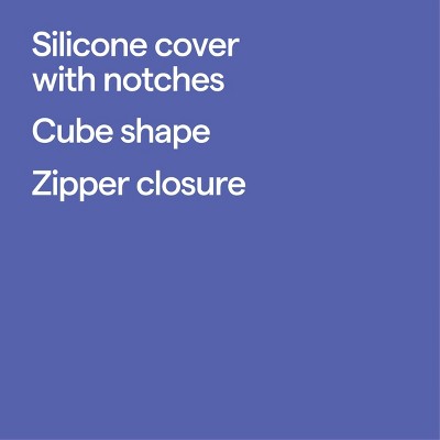 Silicone Charm Pencil Pouch Black - up&up