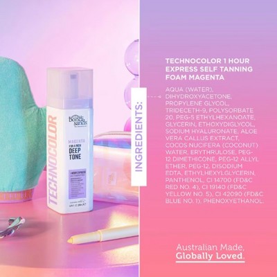 Bondi Sands Technocolor 1 Hour Express Self Tanning Foam Magenta - 6.76 fl oz