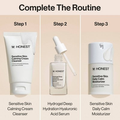 Honest Beauty Sensitive Skin Daily Calm Moisturizer with Hyaluronic Acid and Allantoin - 1.7 fl oz