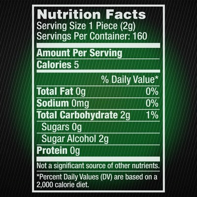 5 Gum Spearmint Rain Sugar Free Chewing Gum - 15ct