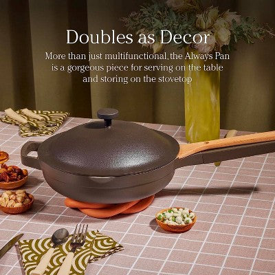 Our Place 2.6qt 10.5" Ceramic Nonstick Always Pan 2.0 - Char: Nonstick Cookware, Induction Safe, Includes Lid & Spatula