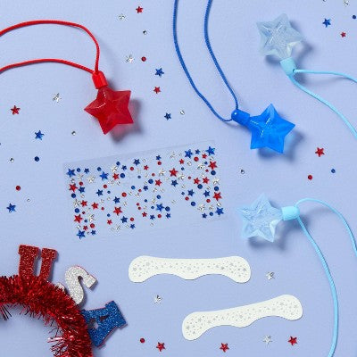 6ct 4th of July USA Star Bubble Necklace Favor - Spritz