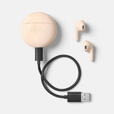 True Wireless Bluetooth Earbuds - heyday Beige: In-Ear Headphones, Polyurethane Cushions