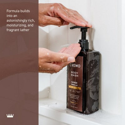 Cremo Body Wash - Casked Vanilla - 32 fl oz: Liquid Pump Bottle, For Normal to Dry Skin, Whole Body Cleansing
