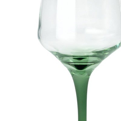 8.55 fl oz Wine Glasses Green - Bullseye's Playground