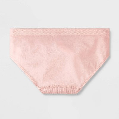 Girls' 5pk Seamless Ribbed Underwear - Cat & Jack Purple/Gray L