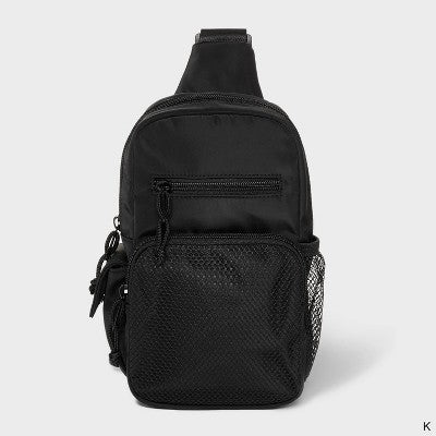 Boys' Sling Crossbody Bag Backpack - art class Black
