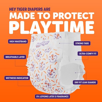 Hey Tiger Disposable Diapers - Size 3 - 116ct