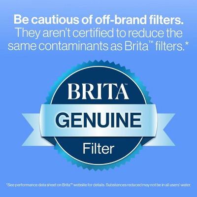 Brita Water Filter 6-Cup Denali Water Pitcher Dispenser with Standard Water Filter Cherry Blossom Pink