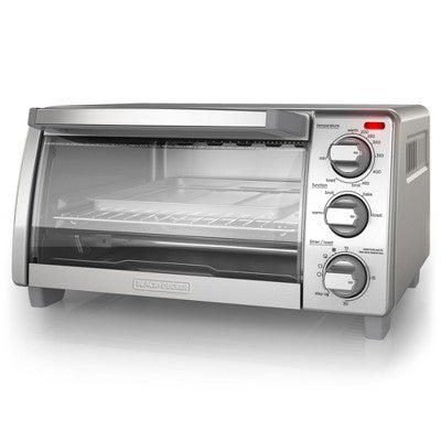 BLACK+DECKER 4-Slice Toaster Oven, TO1745SSG, Even Toast, 4 Cooking Functions Bake, Broil, Toast and Keep Warm, Removable Crumb Tray, Timer (LOCAL PICKUP ONLY)