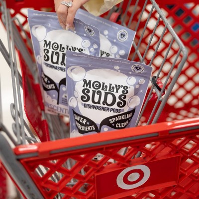 Molly's Suds Dishwasher Detergent Pods - Unscented - 45ct: Paraben-Free, Phosphate-Free, Vegan, Sanitizes