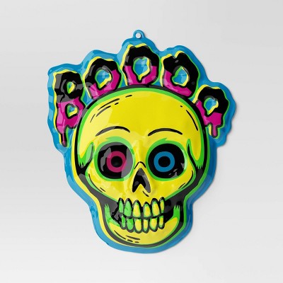 27"x23" Halloween Boo Skull Vac Form Sign Unframed Wall Art - Hyde and EEK! Boutique (LOCAL PICKUP ONLY)